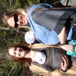 Noelia and Lindy with babies Inez and Isaac