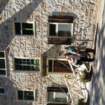 Noelia and Emma in front of the old mill