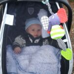 Isaac at the cottage, two months old