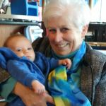 Grandma with Isaac at the sailing club on mother's day for brunch