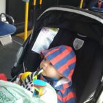 Isaac on the bus!