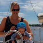 Family lunch on the boat