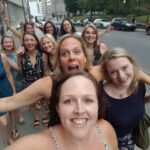 Out on the town in Montreal...Lindy's just a bit excited!