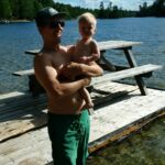 Cousins Chris and Hank at the cottage