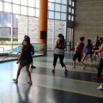 baby salsa lessons! what a good workout! we were both sweating!