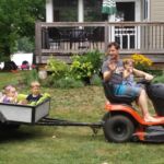 Tractor rides at Dan's cottage