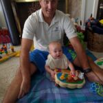 Daddy playing with Isaac