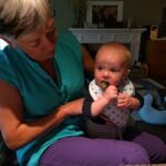 Glenna and Isaac having lunch