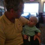 Cousin Hank and Jon having a staring contest