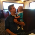 Out for sushi with cousin Chris