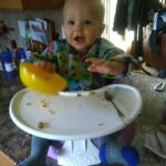 Little pieces of food everywhere!!