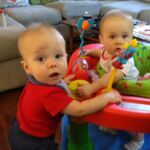 Inez and Isaac hanging out.