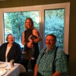 Brian and June visit for Thanksgiving dinner at Sam and Jeremy's