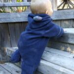 Isaac climbing the stairs