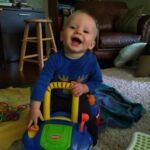 Driving his first car