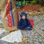 Helping with the yard work...