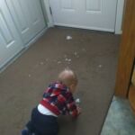 always playing with the snow