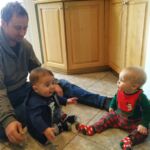 Uncle Shawn and Arlo in town for a visit