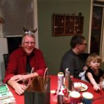 Reindeer Opa, James and Olivia