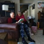 Opa and Oma on Christmas morning