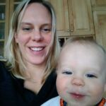 mouth full of apple - yummy