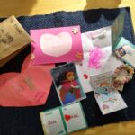 Isaac's first valentines! Neighbour's playgroup had a valentine's day party