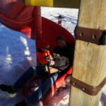 Mat and Iden on the slide