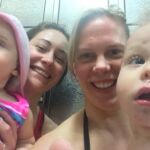 little froggy...Isaac loved his swim playdate with Noelia and Inez...