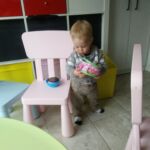 Fun toys at his cousins house