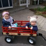 Finley and Isaac going for a cruise...