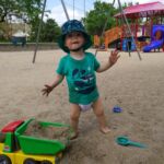 First hot day at the park