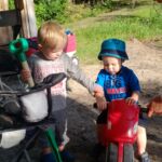 Hank and Isaac at the cottage