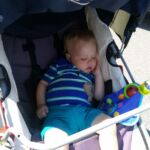 Tired after a busy day trip to the music festival at Ottawa U