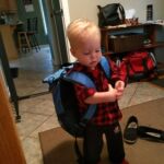 yes, Lindy's lunch bag is almost as big as Isaac...