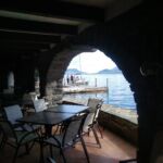 View from cave bar at Lake George Club