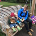 Snack time at Saunders Farm
