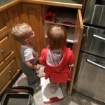 And this is where we keep the cutting boards, Inez...