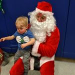 Santa Clause! Exciting from afar but not up close.