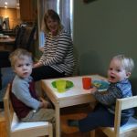 snack time with cousin Hank (and Leanne)