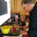 making cookies with Opa