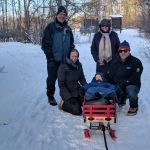 walk in the woods with Grandma and Pappa and Opa