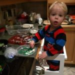 decorating cookies on xmas morning