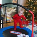new trampoline from Santa!