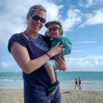 First day on the beach