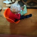 birthday gifts at Opa and Oma's