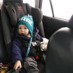 Facing forward in the car!! Trip to Opa and Oma's