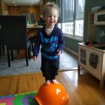 Isaac is getting riskier! Gift from Opa and Oma