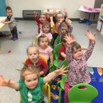 The people on the bus go up and down!