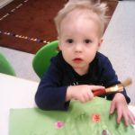 painting at daycare