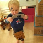 new hat from Uncle Jason and Emily